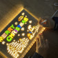 LED Light-Up Writing Board 20×30 cm Acrylic Message Pad with Stand Colorful